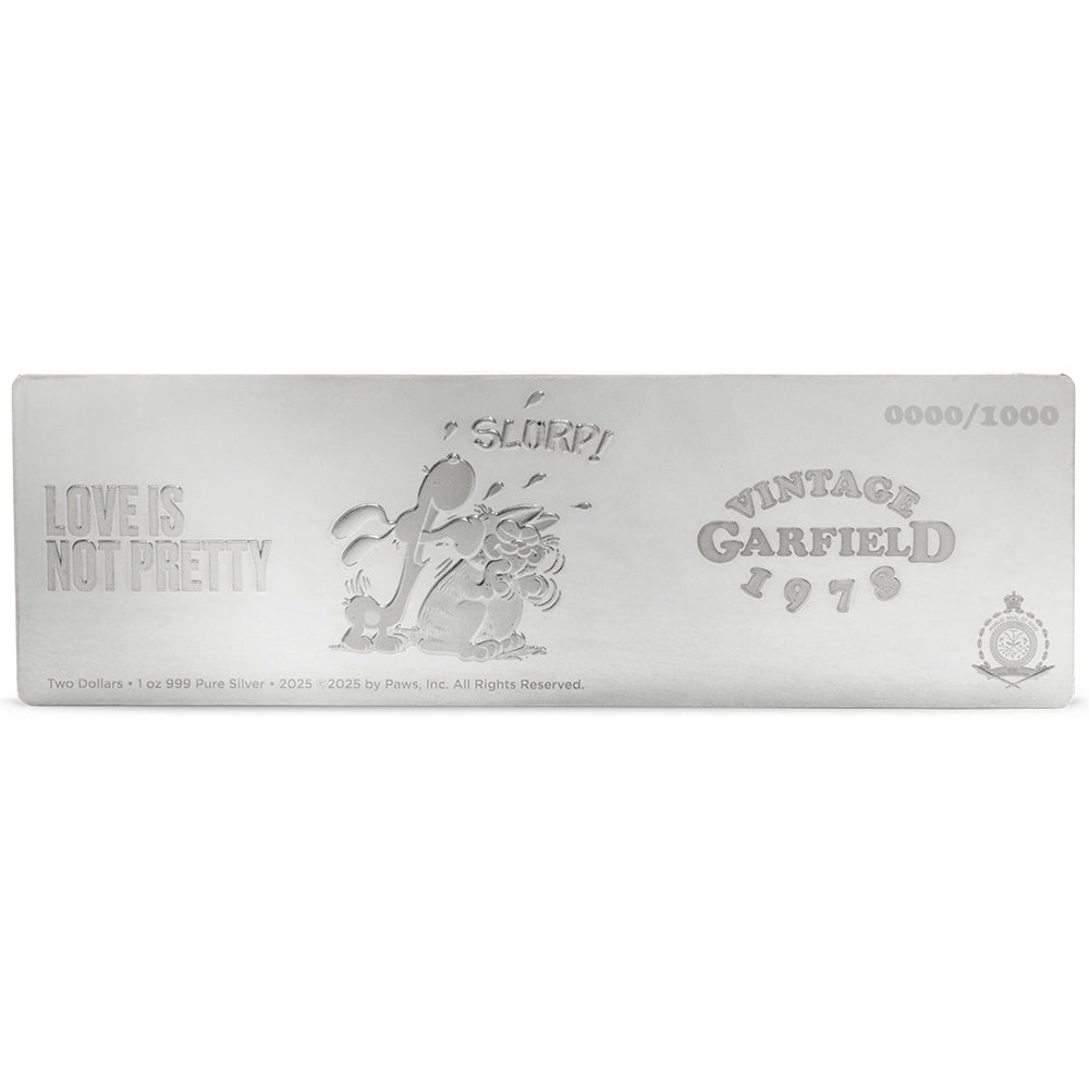 2025 Nickelodeon - Garfield & Odie 1oz Silver Coin Obverse