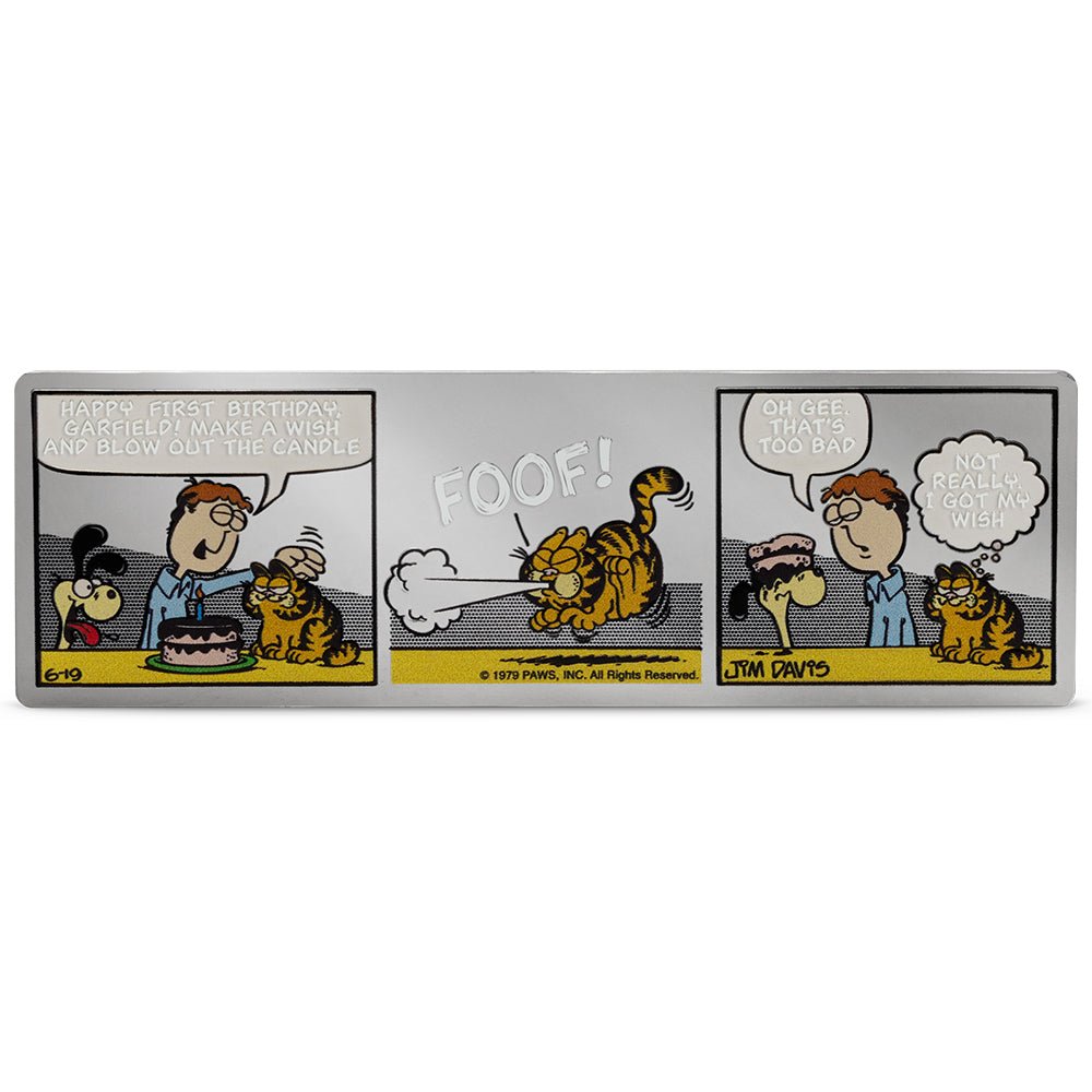 2025 Nickelodeon - Garfield's 1st Birthday 1oz Silver Coin Reverse
