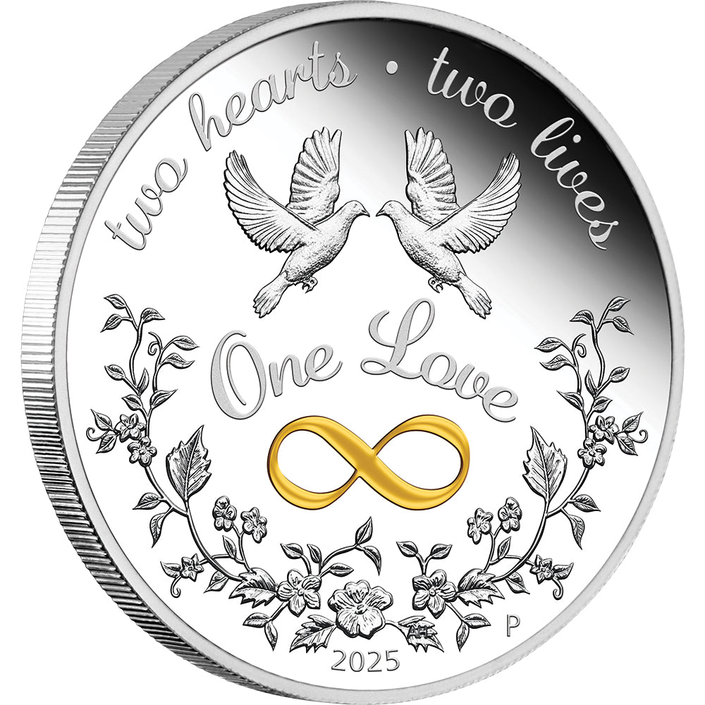 2025 One Love 1oz Silver Proof Coloured Coin - Direct Coins