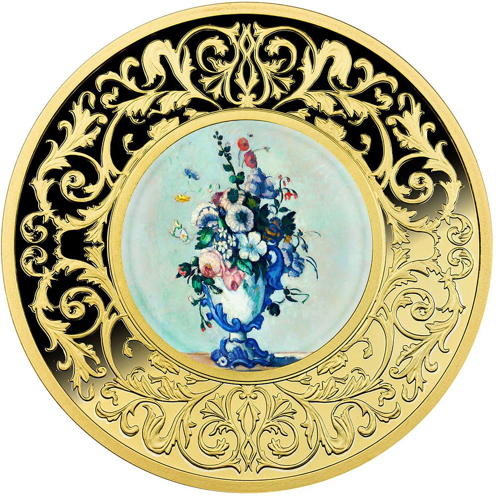 2025 Paul Cézanne - Flowers In A Rococo Vase Silver Gilded Proof Coin