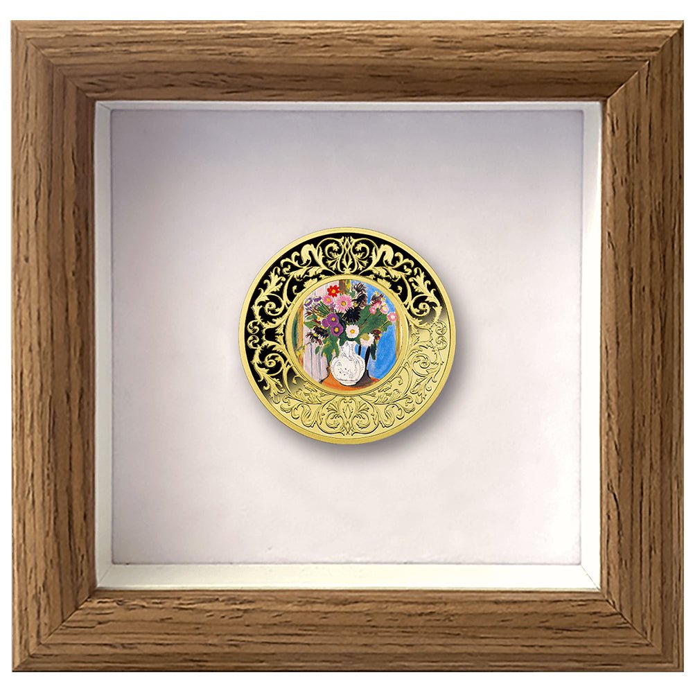 2025 Paul Cézanne - Flowers In A Rococo Vase Silver Gilded Proof Coin Case