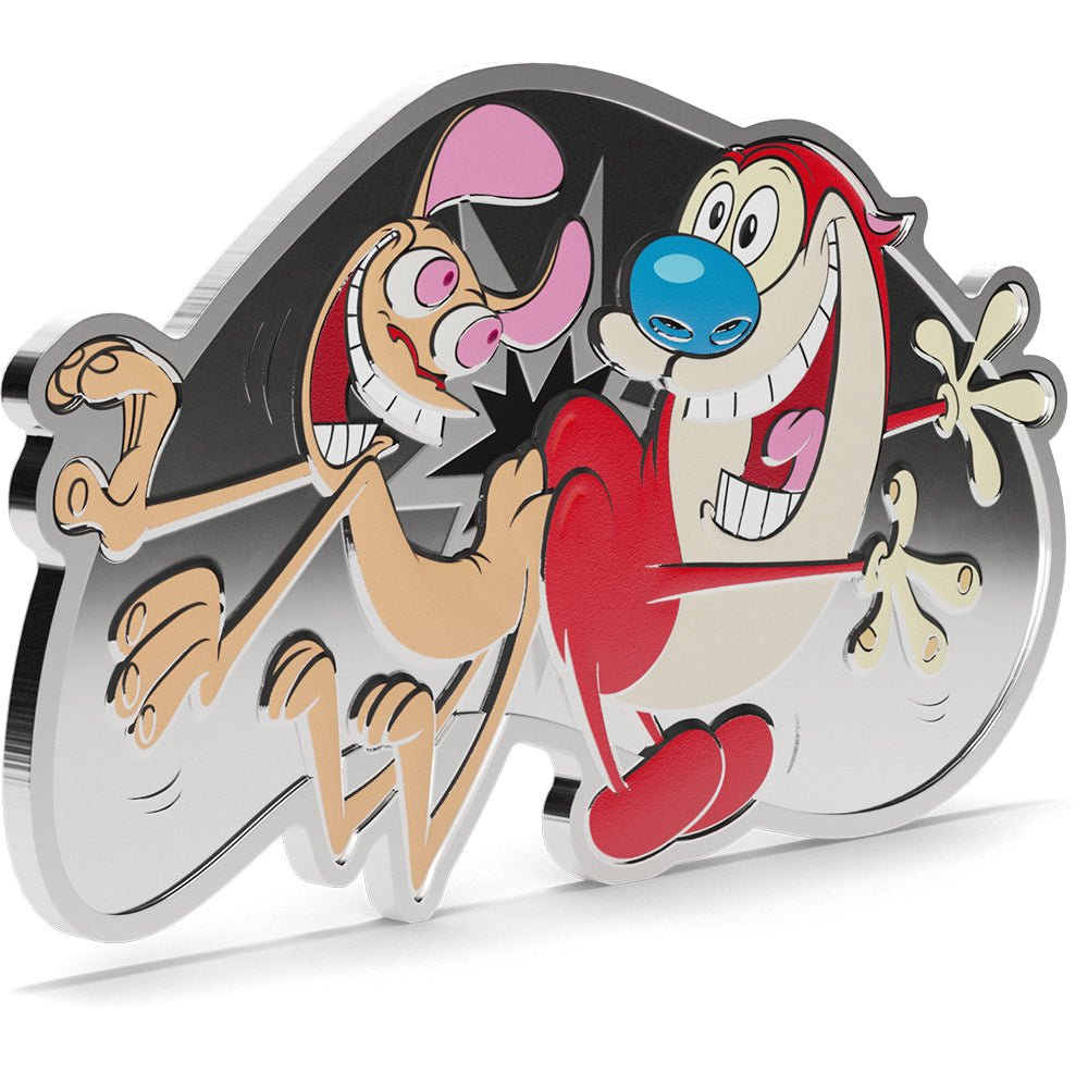 2025 Ren & Stimpy - Butt Bump 1oz Silver Coin