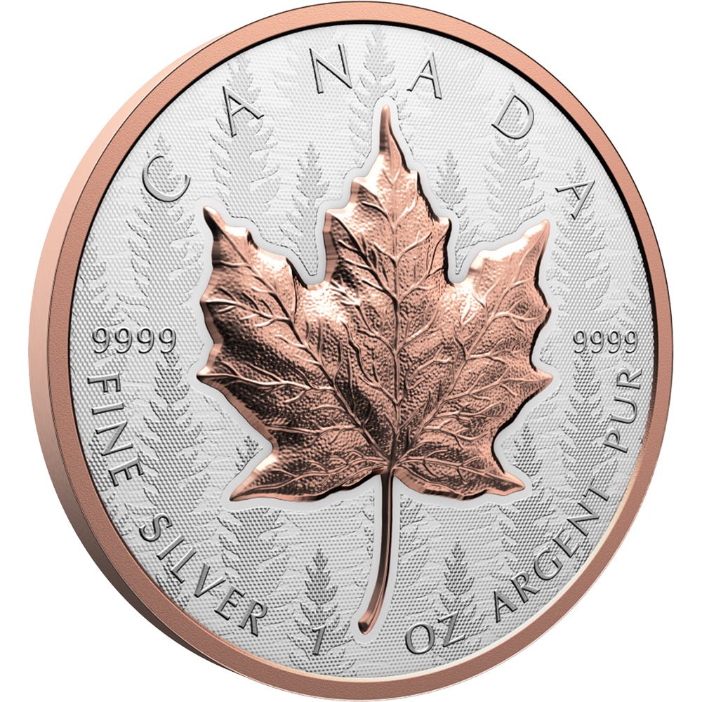 2025 Silver Maple Leaf – 1oz Fine Silver Ultra-High Relief Coin Reverse