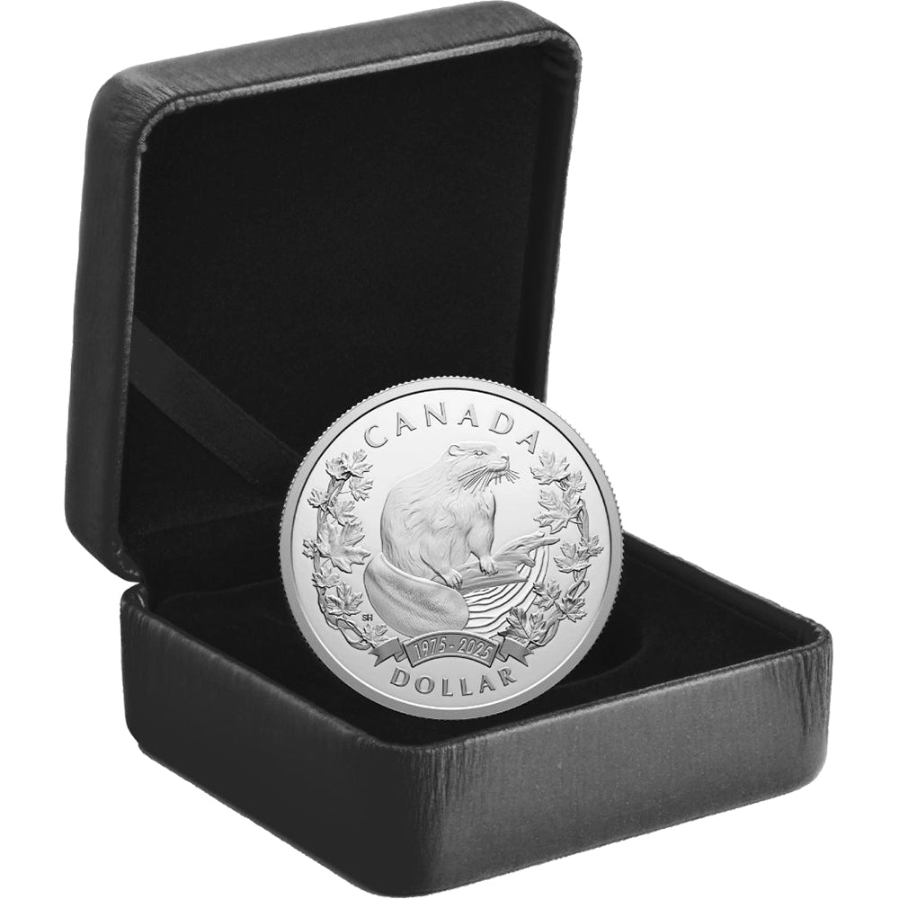 2025 Special Edition Proof Silver Dollar – 50th Anniversary Of The Beaver Official Symbol Case