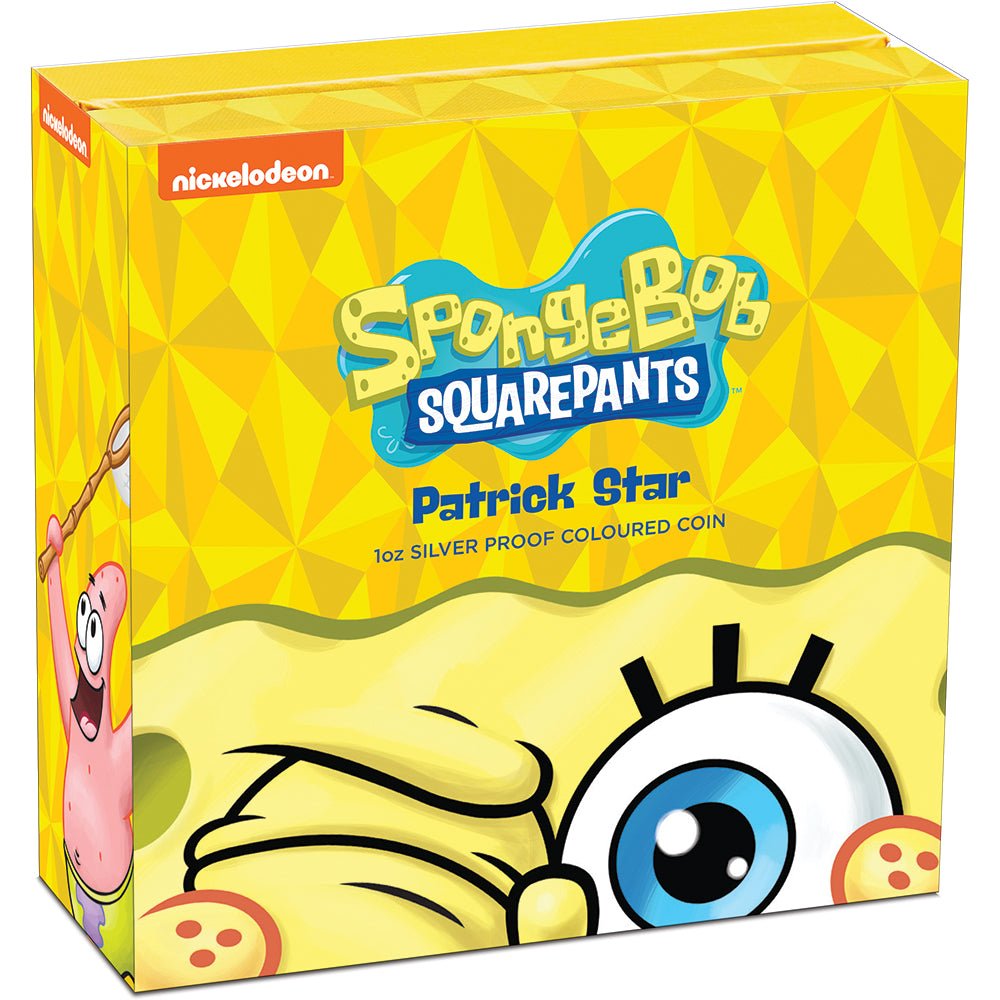 2025 SpongeBob SquarePants - Patrick Star 1oz Silver Proof Coloured Coin - Direct Coins
