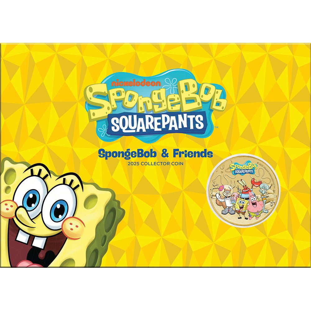 2025 SpongeBob SquarePants  - SpongeBob & Friends Collector Coin In Card