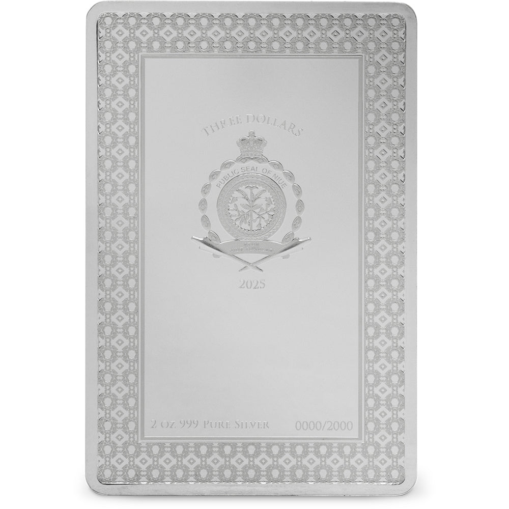 2025 Star Signs Of The Zodiac - Leo 2oz Silver Coin Obverse