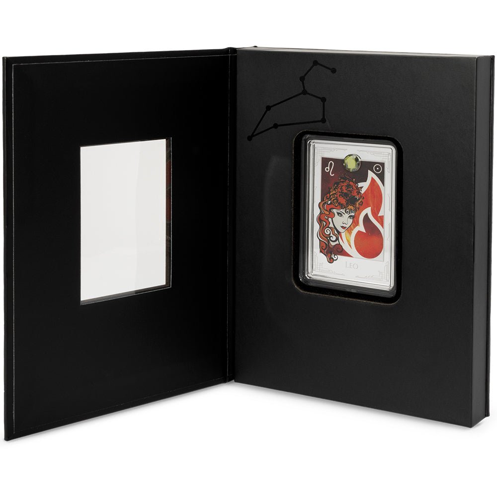 2025 Star Signs Of The Zodiac - Leo 2oz Silver Coin Case
