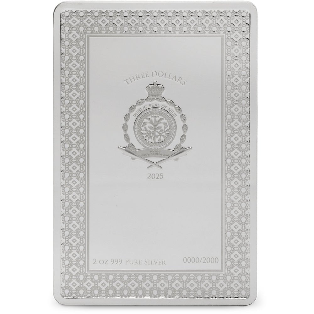 2025 Star Signs Of The Zodiac - Libra 2oz Silver Coin Obverse