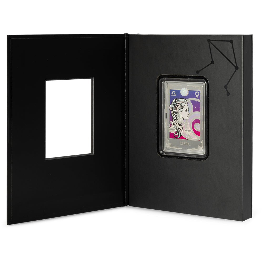 2025 Star Signs Of The Zodiac - Libra 2oz Silver Coin Case