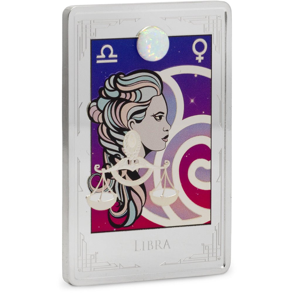 2025 Star Signs Of The Zodiac - Libra 2oz Silver Coin