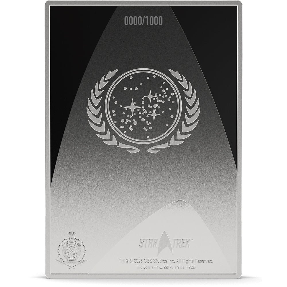 2025 Star Trek - NCC-1701 Bridge Owner Manual 1oz Silver Coin Obverse