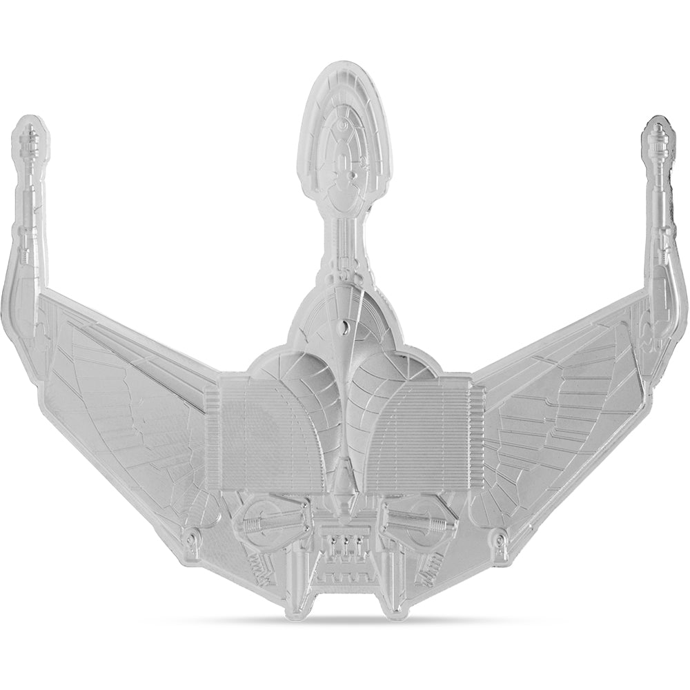 2025 Star Trek Ships - Klingon Bird Of Prey 3oz Silver Coin Reverse