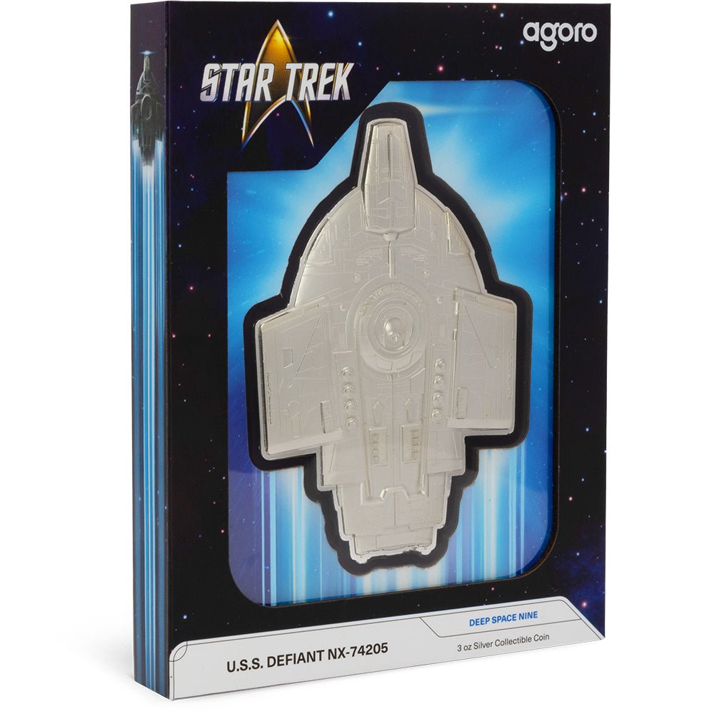 2025 Star Trek Ships – U.S.S. Defiant NX-74205 3oz Silver Coin Shipper