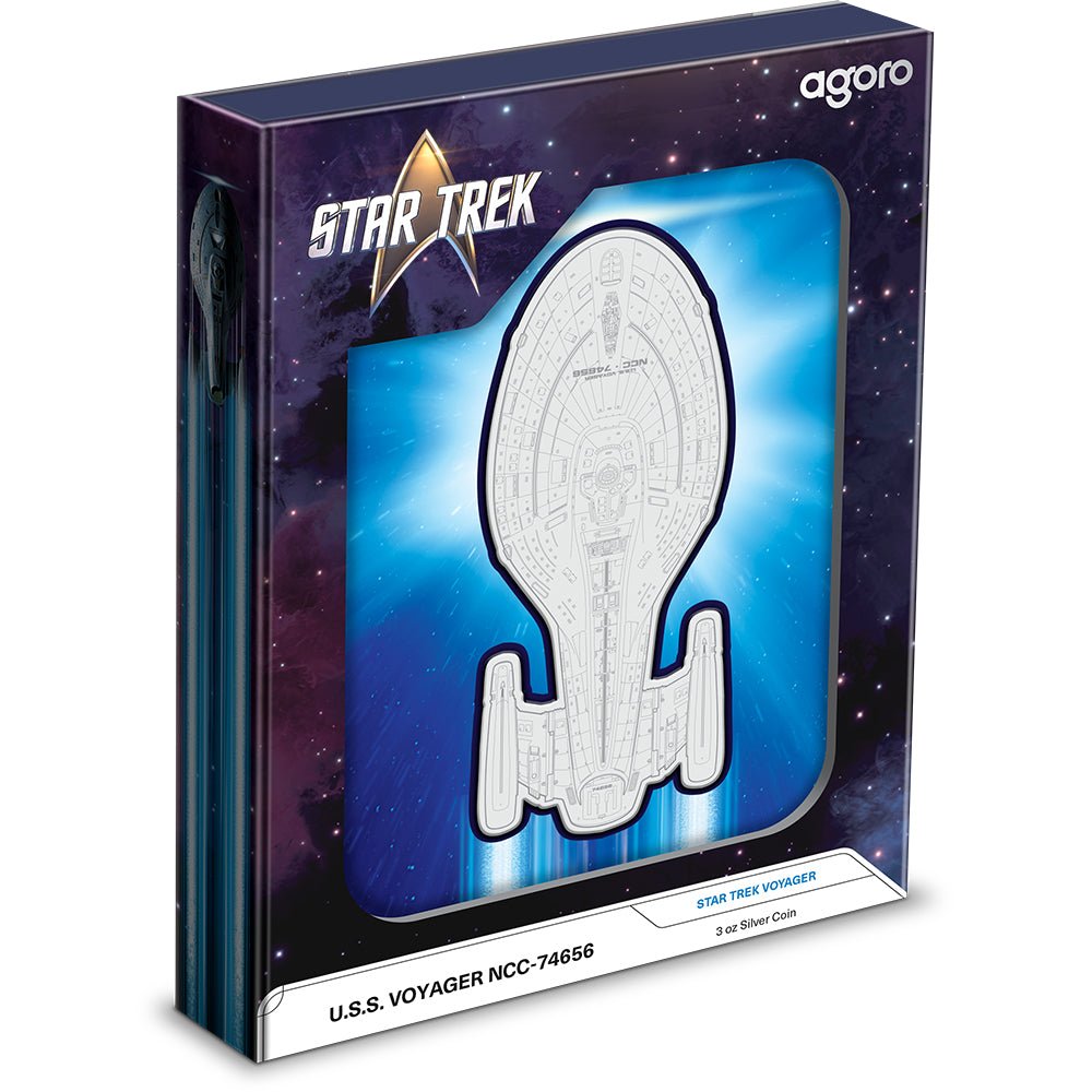 2025 Star Trek Ships – U.S.S. Voyager NCC - 74656 3oz Silver Coin - Direct Coins