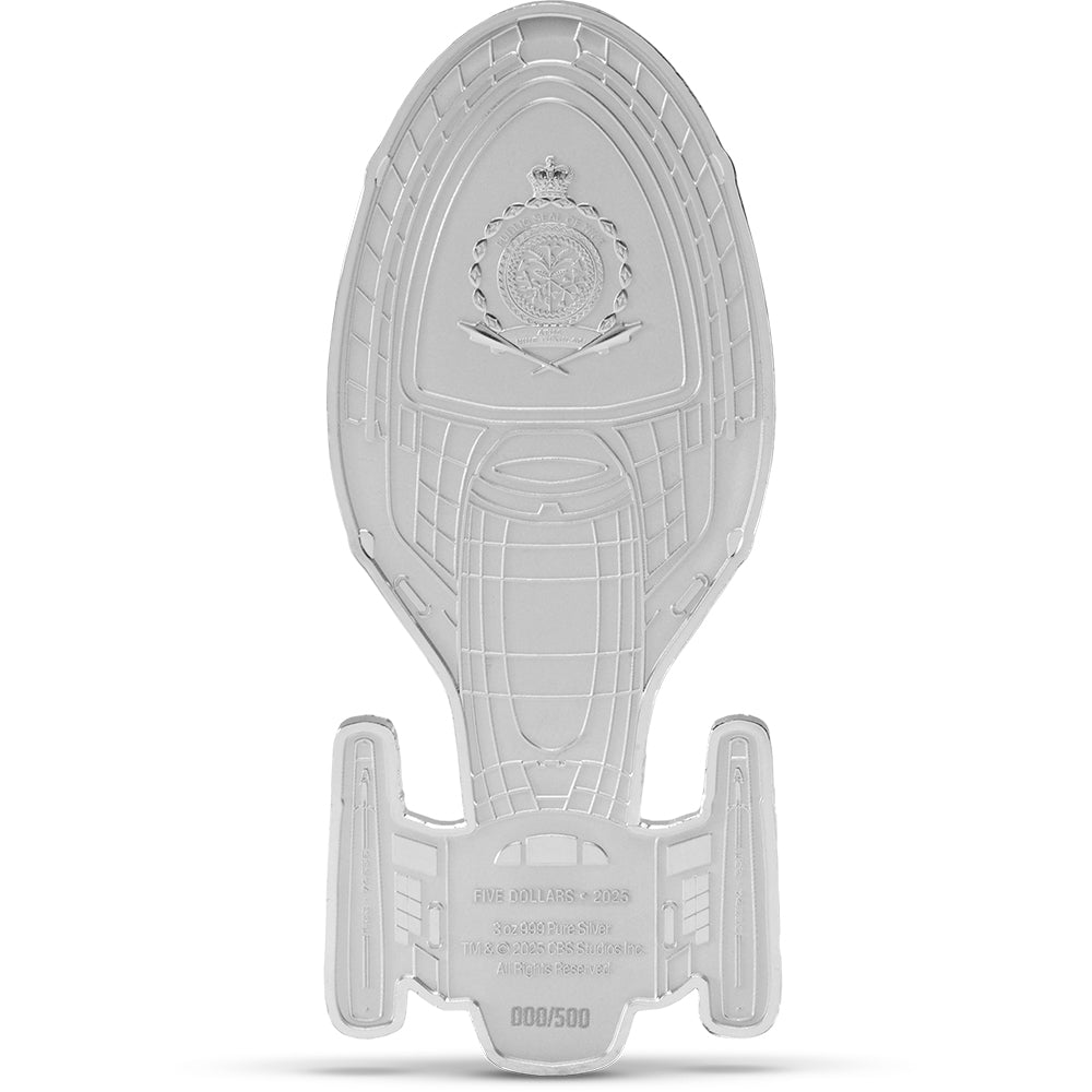 2025 Star Trek Ships – U.S.S. Voyager NCC - 74656 3oz Silver Coin - Direct Coins