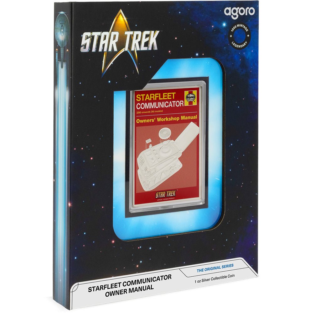 2025 Star Trek - Starfleet Communicator Owner Manual 1oz Silver Coin Shipper