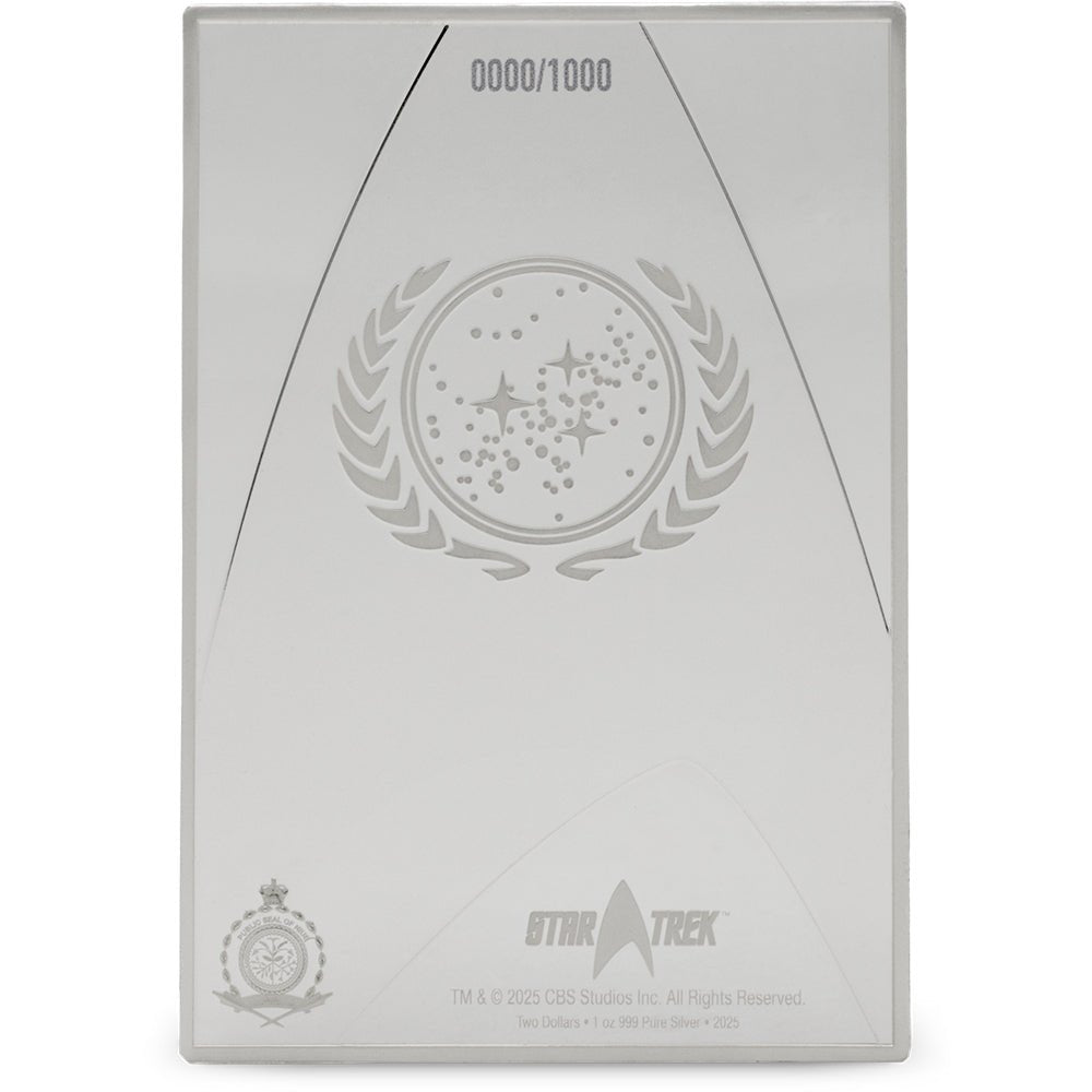 2025 Star Trek - Starfleet Communicator Owner Manual 1oz Silver Coin Obverse
