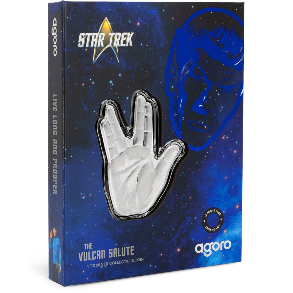 2025 Star Trek - The Vulcan Salute 1oz Silver Coin Shipper