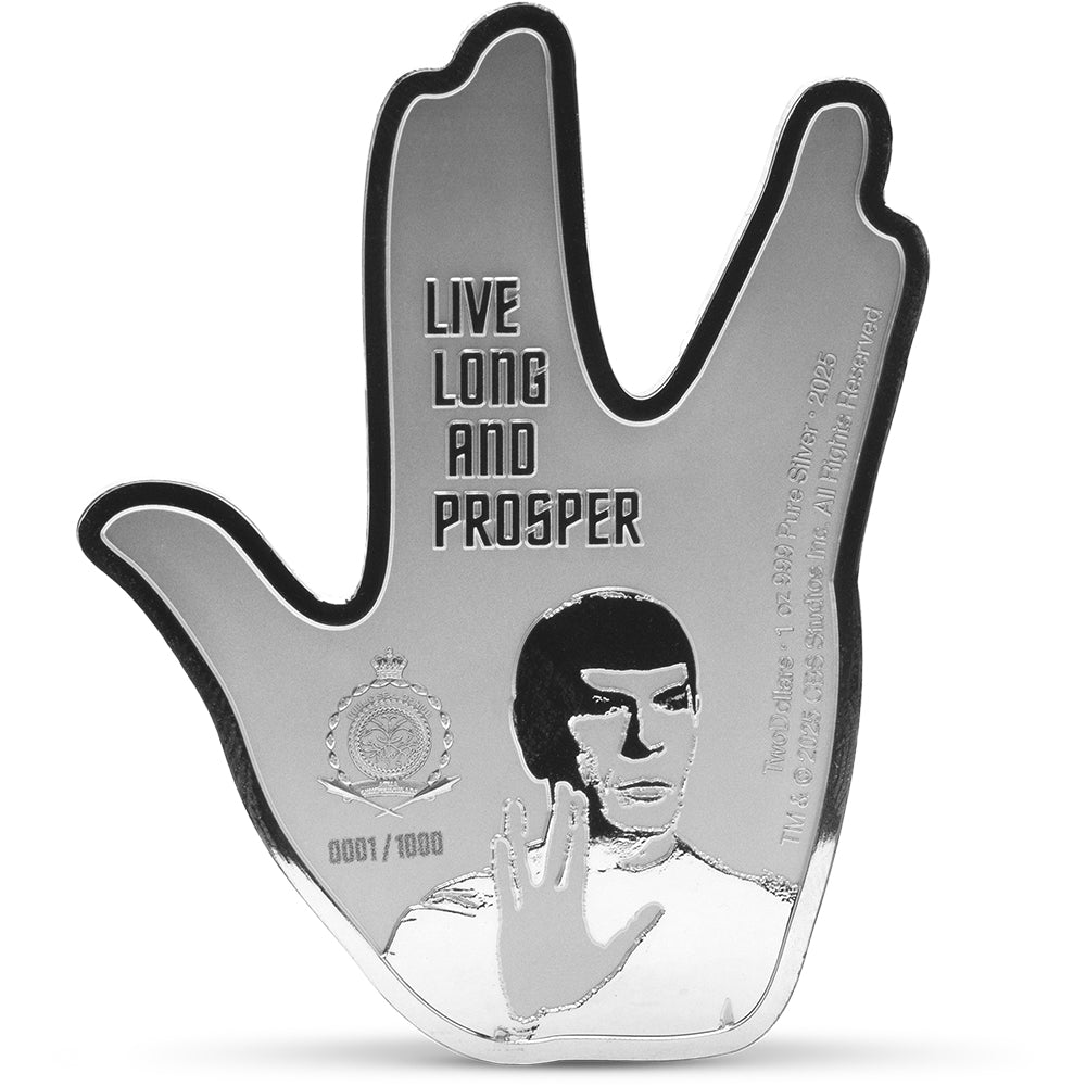 2025 Star Trek - The Vulcan Salute 1oz Silver Coin Obverse