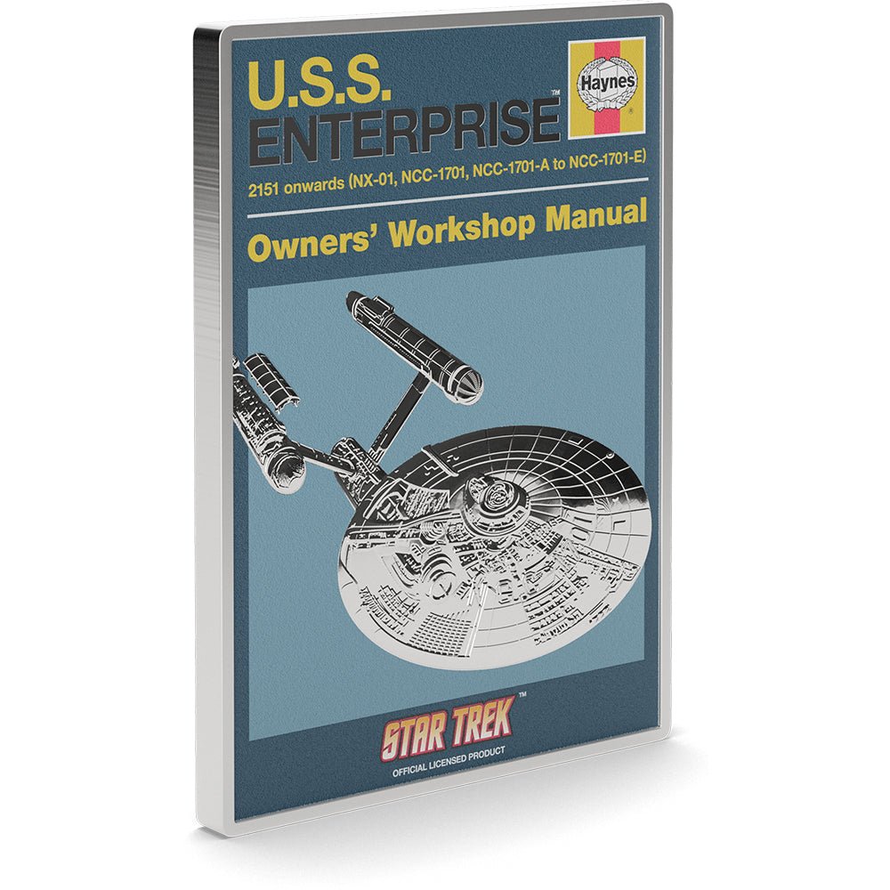 2025 Star Trek - U.S.S. Enterprise NCC-01 Owner Manual 1oz Silver Coin