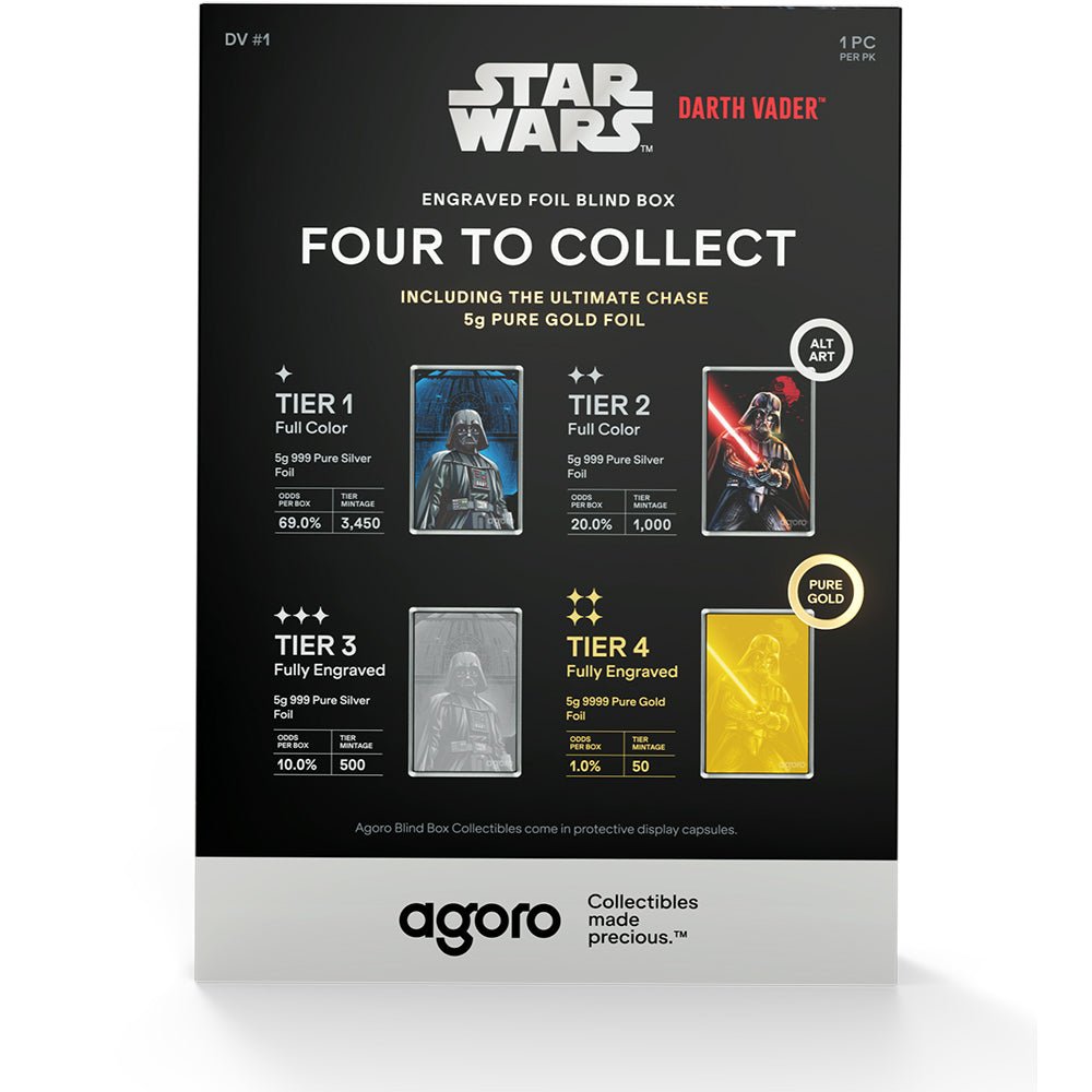 2025 Star Wars™ - Darth Vader 5g Foil Blind Box Back