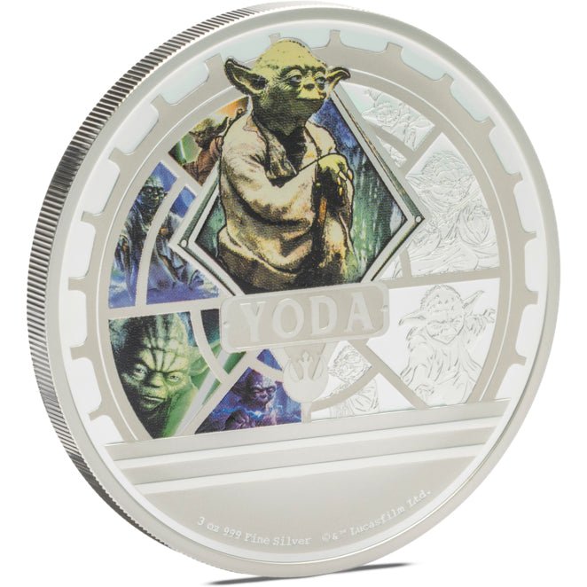 2025 Star Wars - Yoda 3oz Silver Coin - Direct Coins
