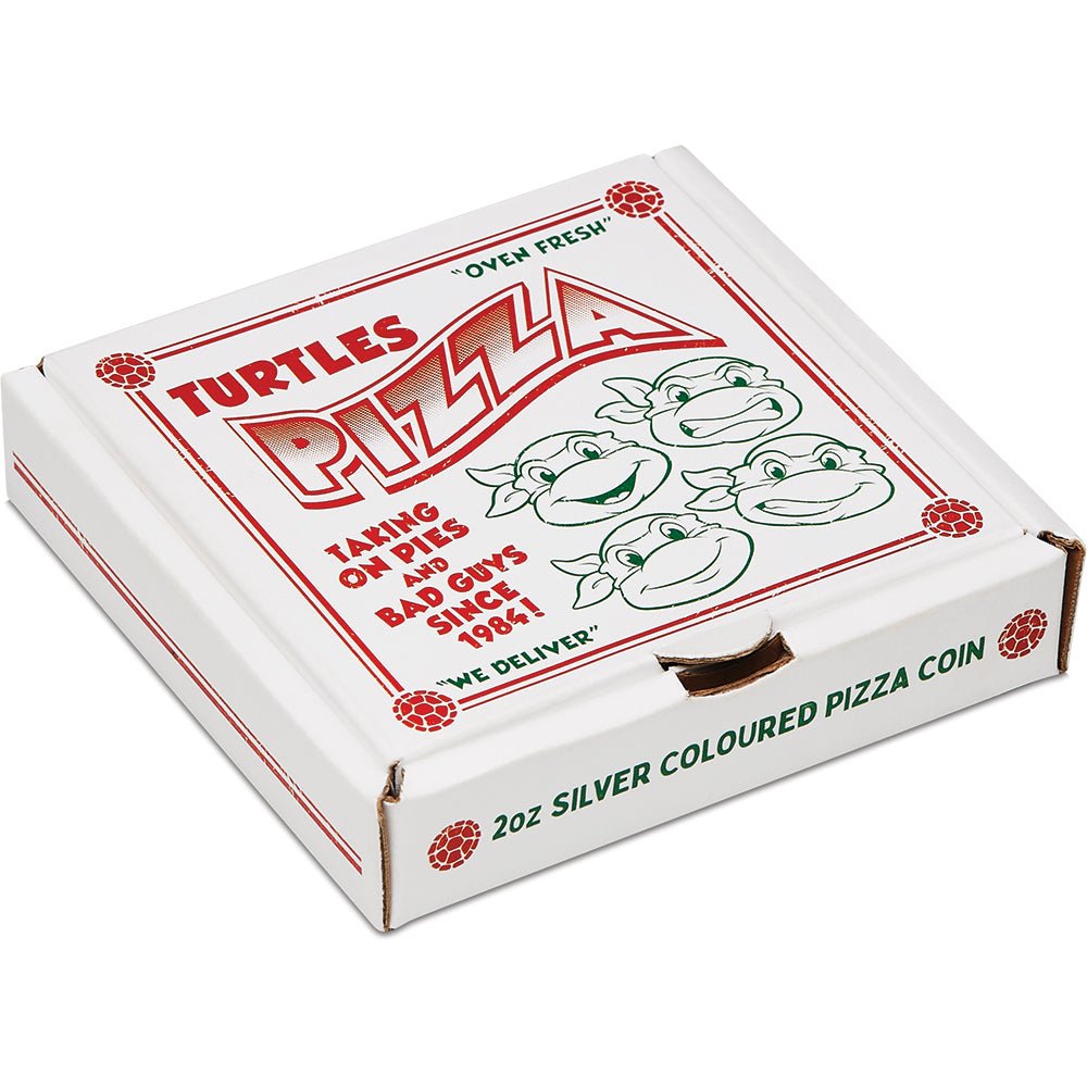 2025 Teenage Mutant Ninja Turtles 2oz Silver Coloured Pizza Coin Box