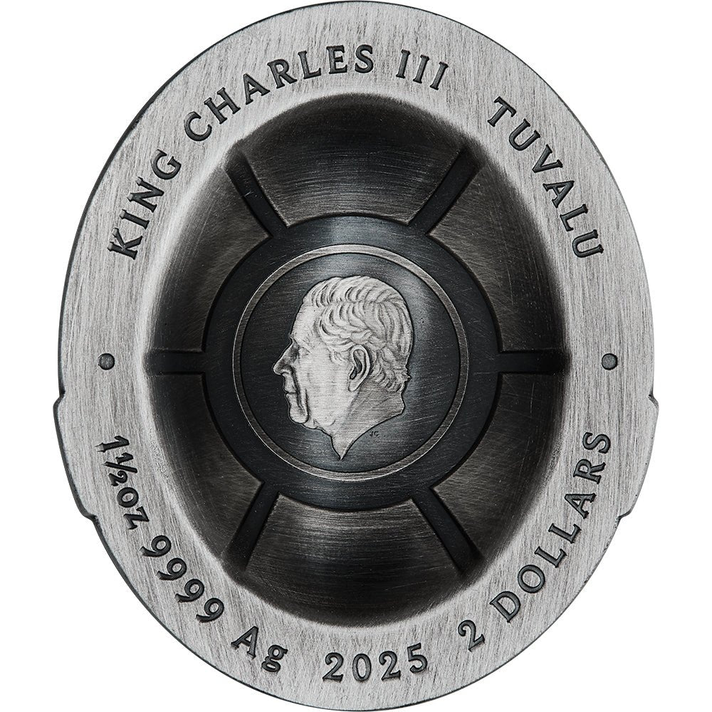 2025 Teenage Mutant Ninja Turtles - Domed Shell 1.5oz Silver Coloured Coin Obverse
