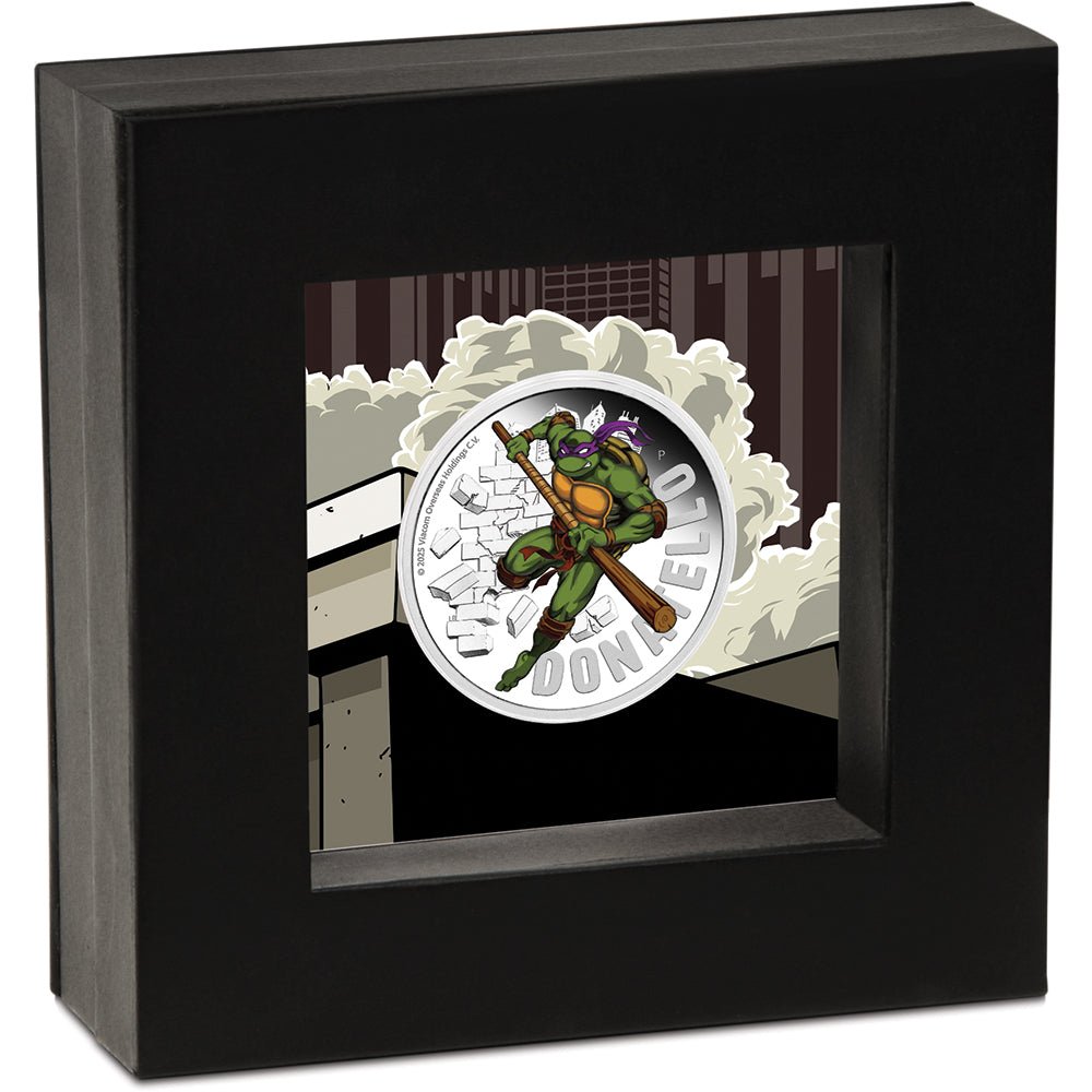 2025 Teenage Mutant Ninja Turtles - Donatello 1oz Silver Proof Coloured Coin - Direct Coins
