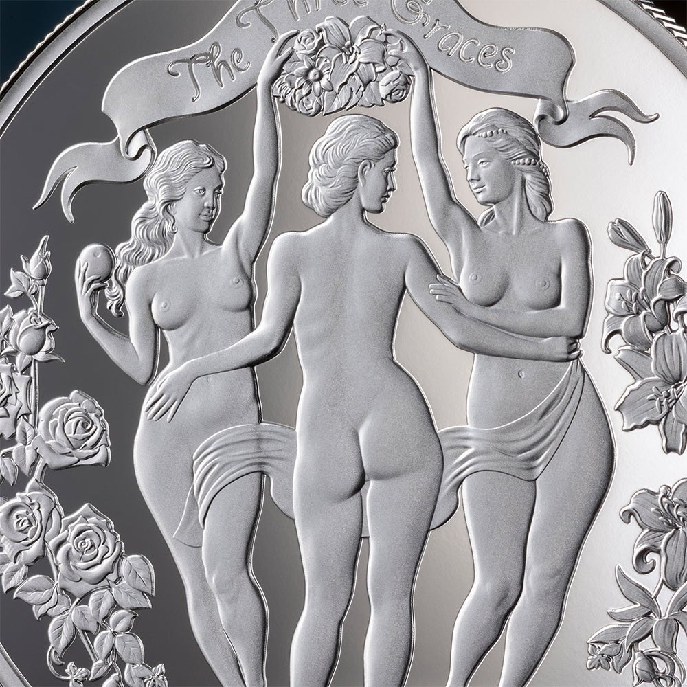 2025 The Three Graces - Premium Bullion 1oz Silver Coin Reverse