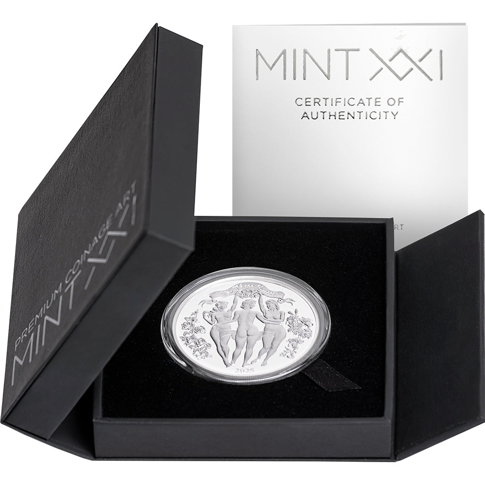 2025 The Three Graces - Signature Selection 1oz Silver Proof Coin Case COA