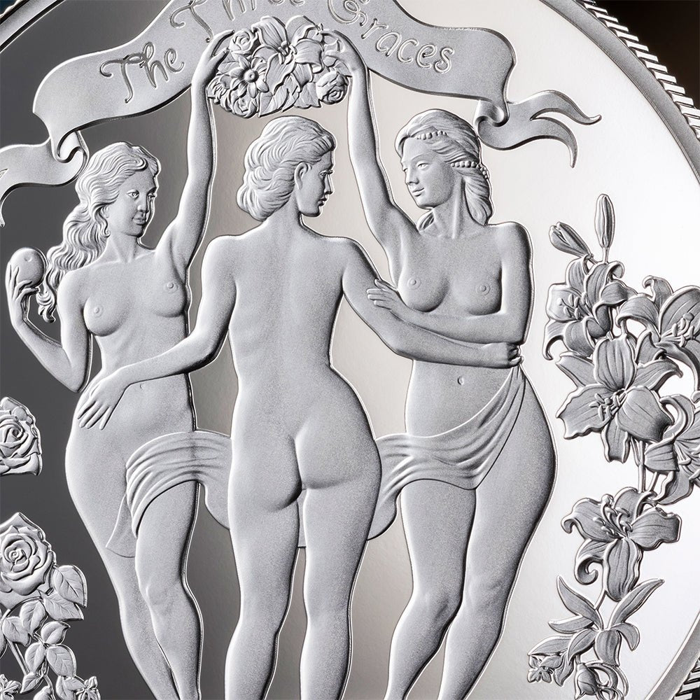 2025 The Three Graces - Signature Selection 1oz Silver Proof Coin Reverse