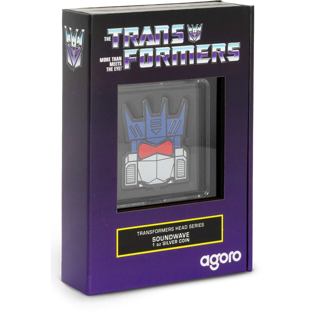 2025 Transformers Heads - Soundwave 1oz Silver Coin - Direct Coins