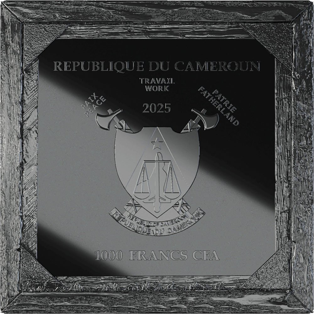 2025 Vincent Van Gogh - Skull 1oz Silver Black Proof Coin Obverse