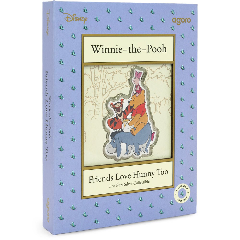 2025 Winnie The Pooh - Friends Love Hunny Too 1oz Silver Coin Shipper