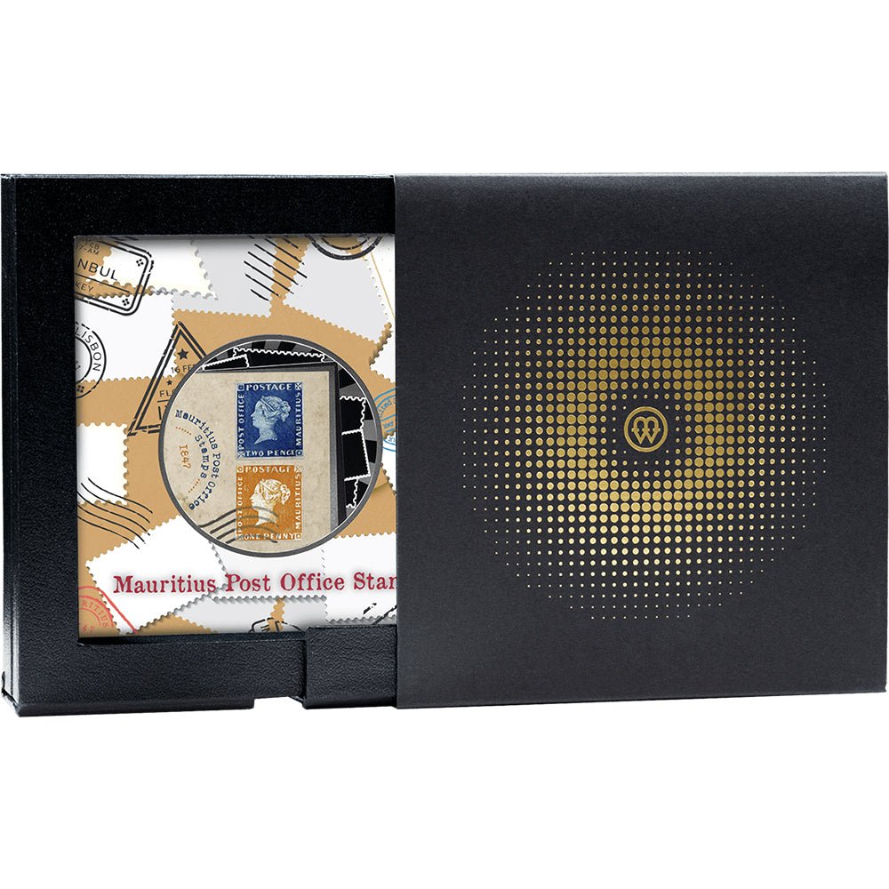 2025 World's Most Expensive Stamps - Mauritius Post Silver Proof Coin Shipper