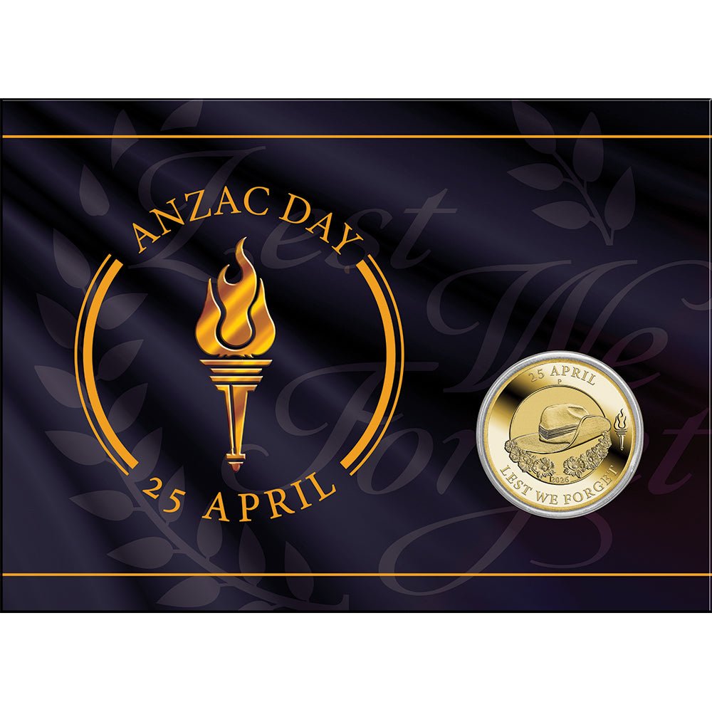2026 $1 ANZAC Day Coin In Card