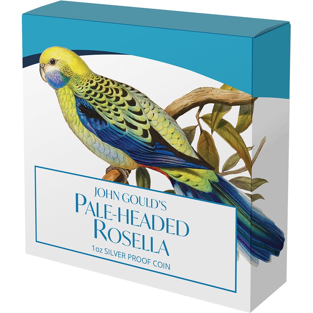 2026 $1 Birds of Australia Pale-Headed Rosella 1oz Silver Proof Coin Shipper