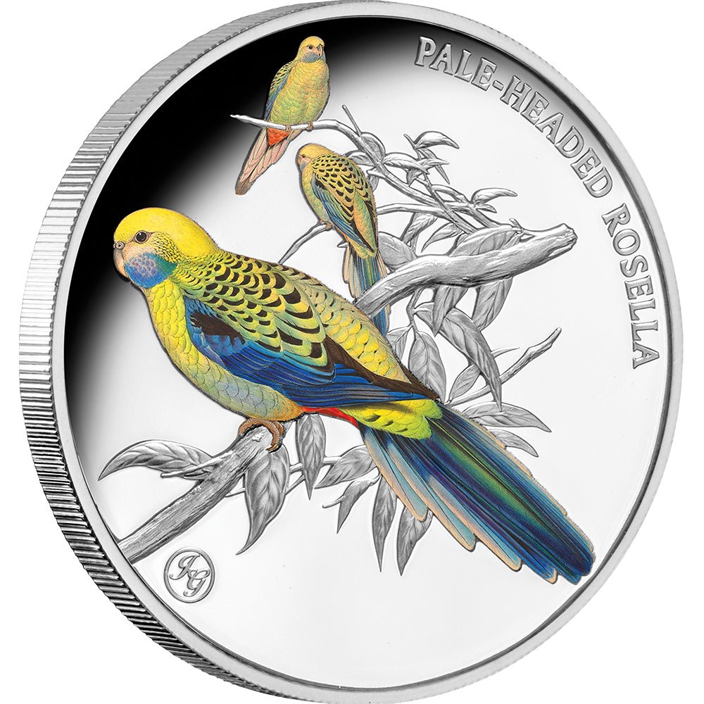 2026 $1 Birds of Australia Pale-Headed Rosella 1oz Silver Proof Coin