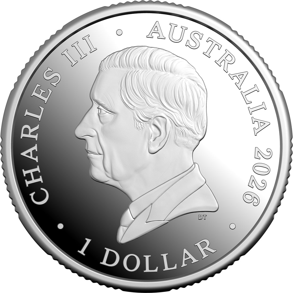 2026 $1 Heart And Soul Of Australia Fine Silver Proof Coin Obverse