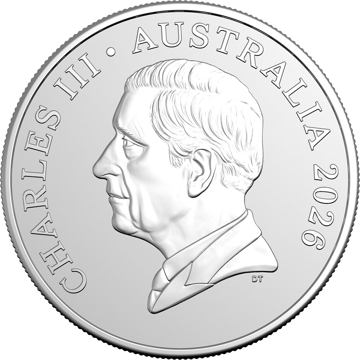 2026 $1 Kangaroo Series - Mob Of Six Roos 1oz Silver Frosted Uncirculated Coin Obverse