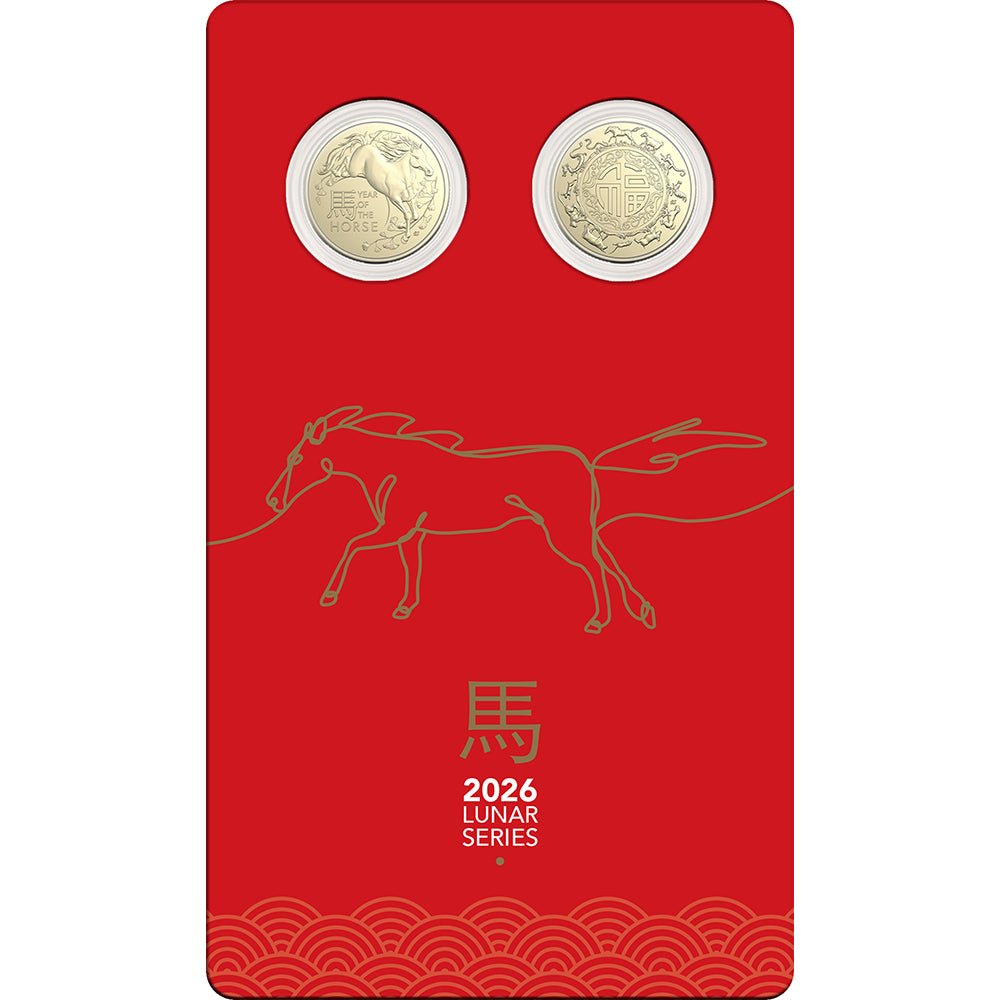 2026 $1 Lunar Series - Year Of The Horse Uncirculated Two - Coin Set - Direct Coins