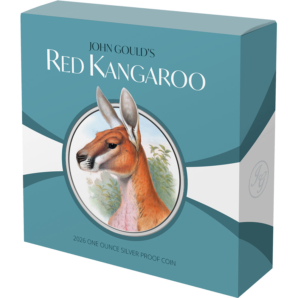 2026 $1 Mammals Of Australia - Red Kangaroo 1oz Silver Proof Coin Shipper