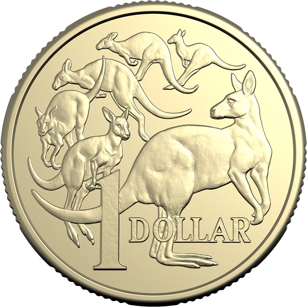 2026 $1 Mob Of Six Roos Circulating Coin Reverse