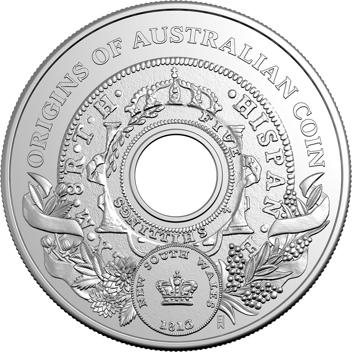 2026 $1 Origins Of Australian Coin - Holey Dollar Uncirculated Coin