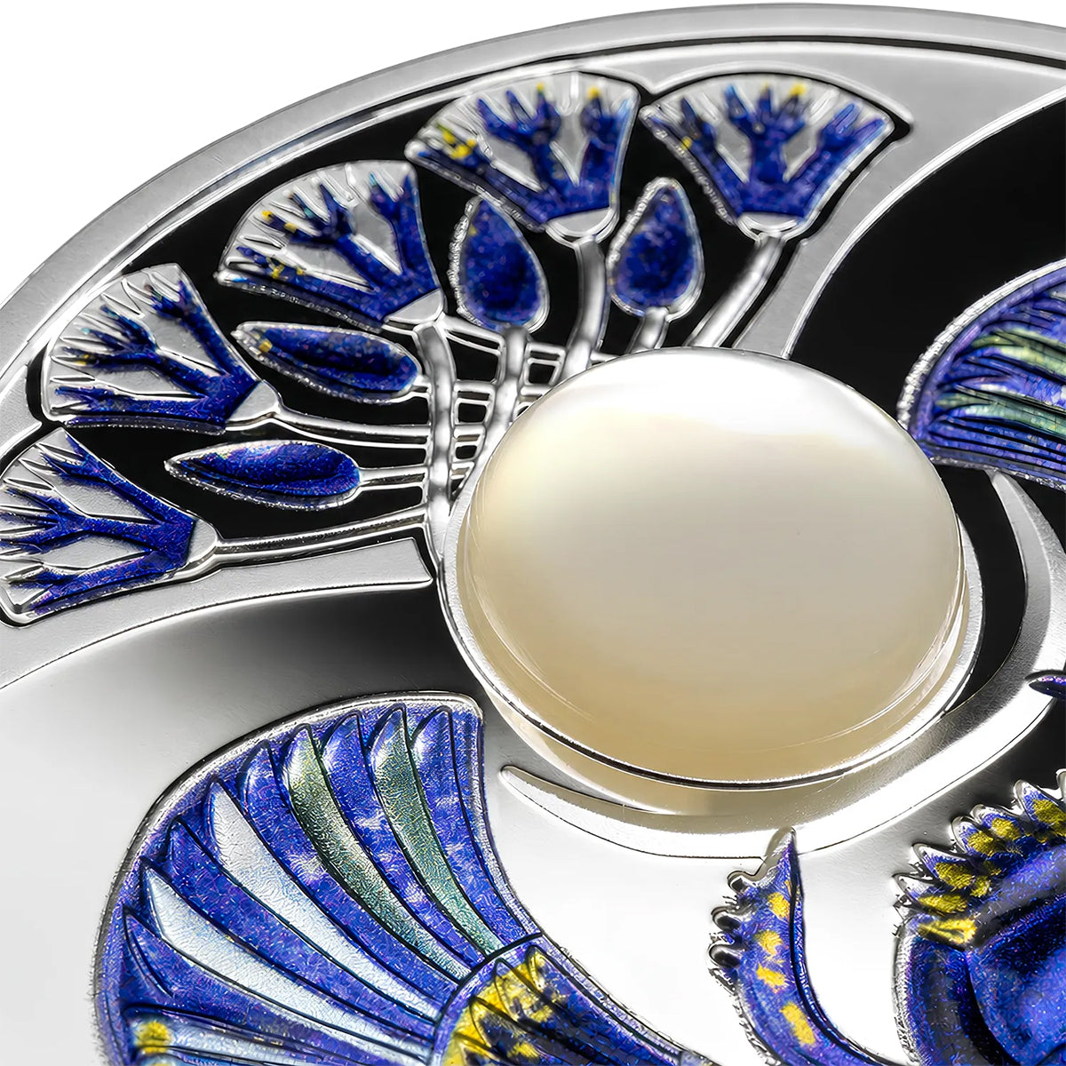 2026 $1 Pearl Scarab Silver Proof Coin Detail