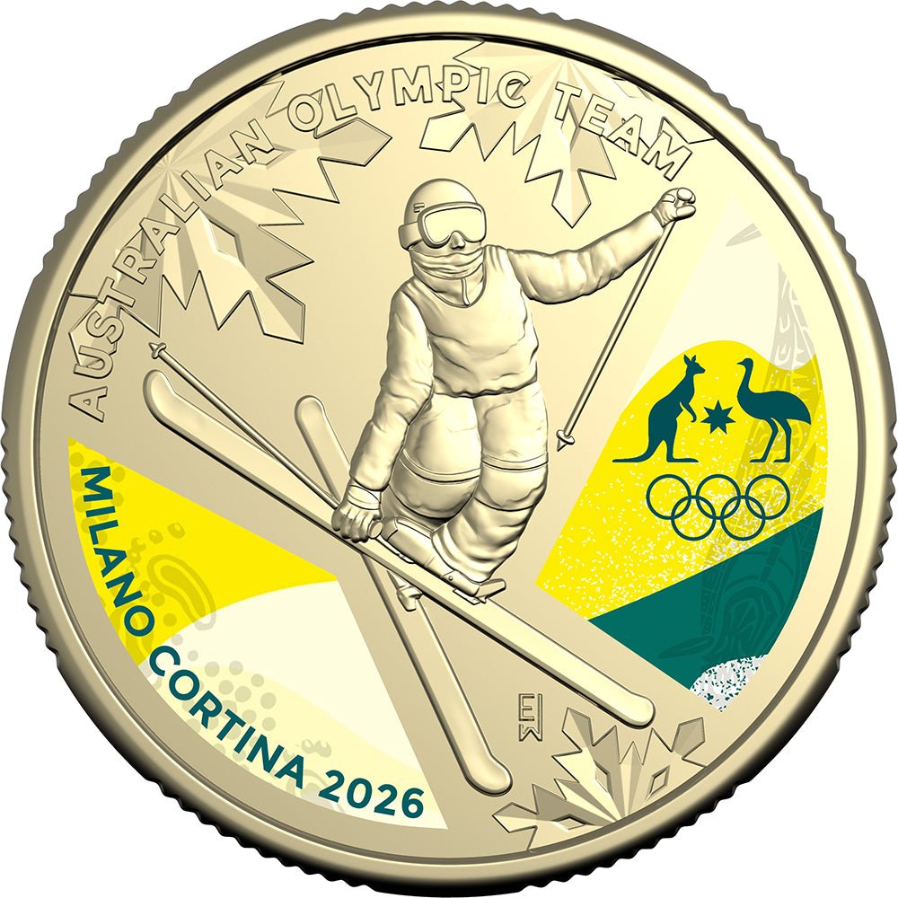 2026 $1 Winter Olympics Coloured Uncirculated Coin