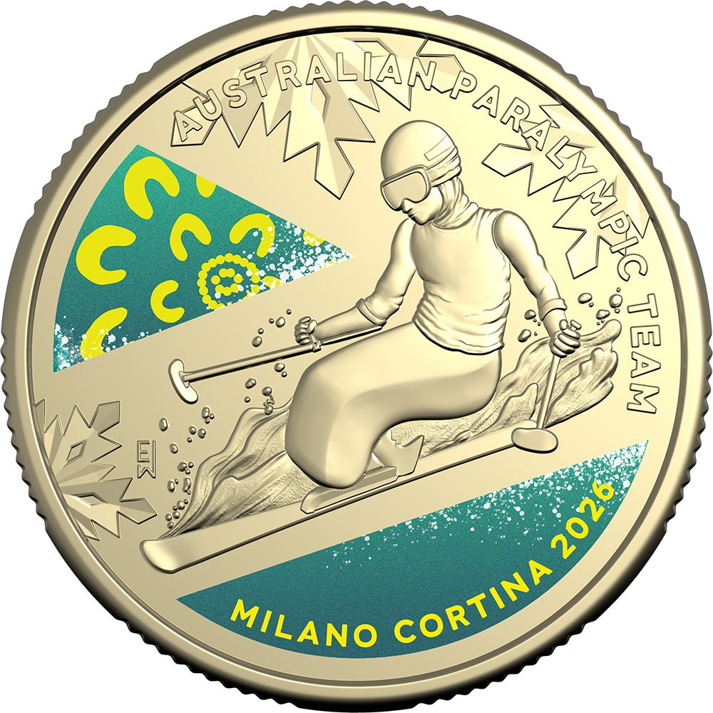 2026 $1 Winter Paralympics Coloured Uncirculated Coin