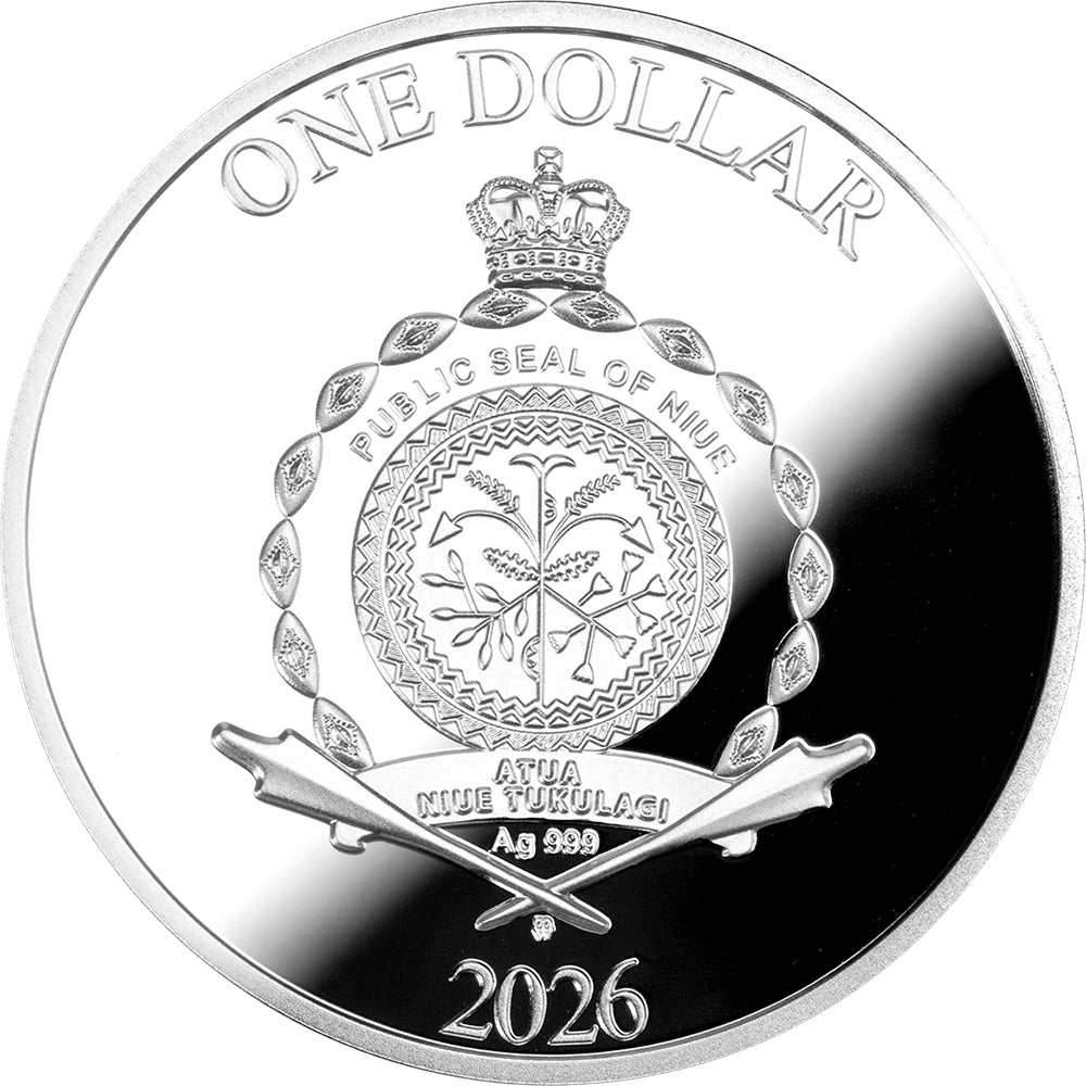 2026 $1 Year Of The Horse - 7 Elements Silver Proof Coin Obverse